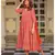 Red Bagru Print Anarkali Dress Set
