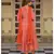 Red Bagru Print Anarkali Dress Set
