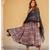 Black Bagru Print Anarkali Dress Set