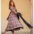 Black Bagru Print Anarkali Dress Set