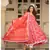 Red Dabu Print Cotton Anarkali Dress Set