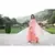 Peach Embroidery Cotton Sharara Suit Set