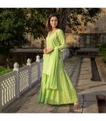 Pista Embroidery Cotton Sharara Suit Set