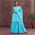 blue Embroidery Cotton Sharara Suit Set