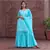 blue Embroidery Cotton Sharara Suit Set