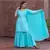 blue Embroidery Cotton Sharara Suit Set