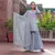 Grey Embroidery Cotton Sharara Suit Set