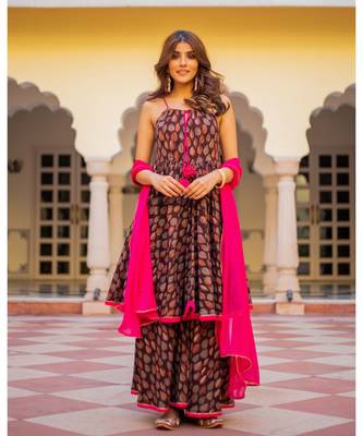 Princy Dabu Printed Cotton Sharara Set 5