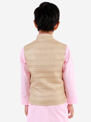 Boys' Beige Nehru Jacket 3