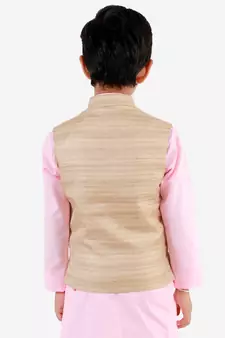  Boys' Beige Nehru Jacket
