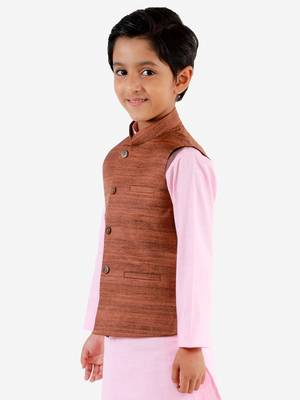  Coffee Brown Nehru Jacket 2
