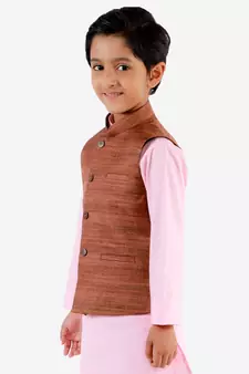  Coffee Brown Nehru Jacket
