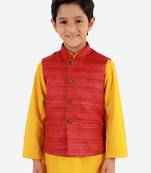 Boys' Maroon Nehru Jacket