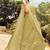 Engaging Yellow dori, zari, and resham embroidered organza semi stitched Dulhan lehenga
