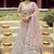 winning Light-peach zarkan, gota, and dori embroidered organza semi stitched Dulhan lehenga