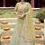 pleasing Light-yellow zarkan, gota, and dori embroidered organza semi stitched Festive lehenga