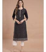 Raghaw Women's Crepe straight digital printed kurta