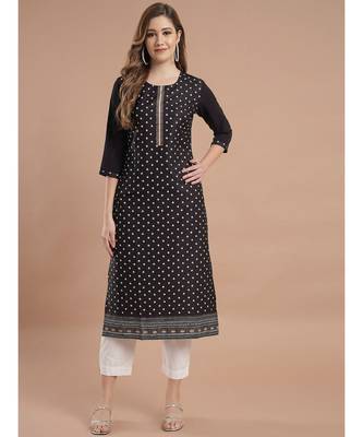 Raghaw Women's Crepe straight digital printed kurta 2