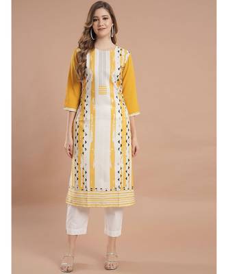 Raghaw Women's Crepe straight digital printed kurta 2