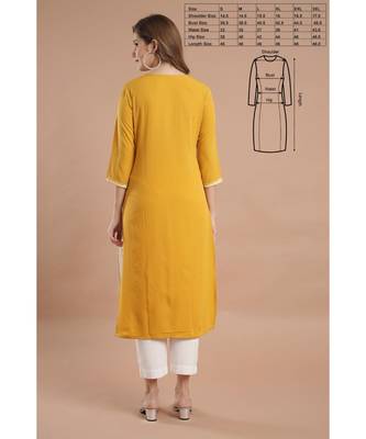 Raghaw Women's Crepe straight digital printed kurta 5
