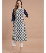 Raghaw Women's Crepe straight digital printed kurta