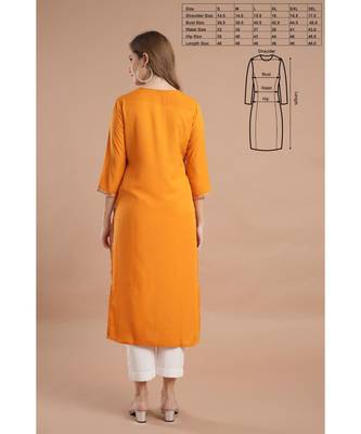 Raghaw Women's Crepe straight digital printed kurta 4