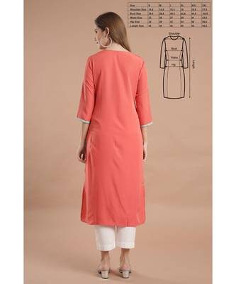 Raghaw Women's Crepe straight digital printed kurta 5