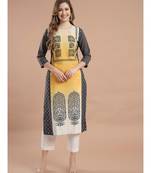 Raghaw Women's Crepe straight digital printed kurta