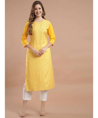 Raghaw Women's Crepe straight digital printed kurta 1