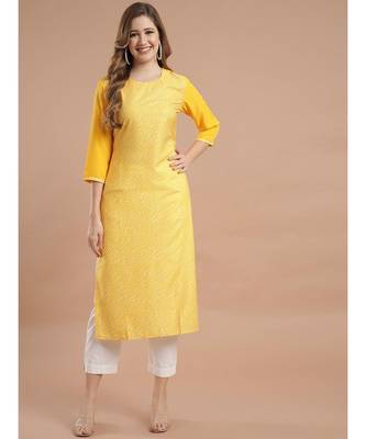 Raghaw Women's Crepe straight digital printed kurta 2