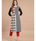Raghaw Women's Crepe straight digital printed kurta