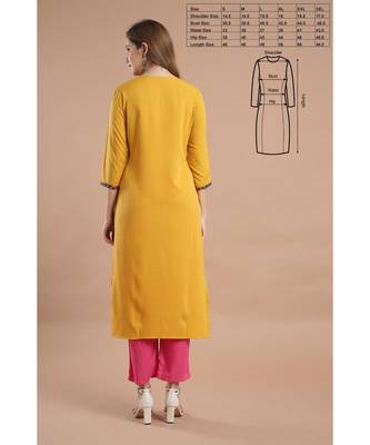 Raghaw Women's Crepe straight digital printed kurta 5