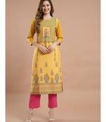 Raghaw Women's Crepe straight digital printed kurta
