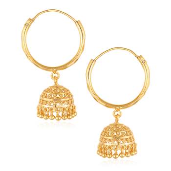 Sukai Jewels Ethnic South Indian Traditional Wear Jhumki Earring for Women and Girls(Pack of 1) 1
