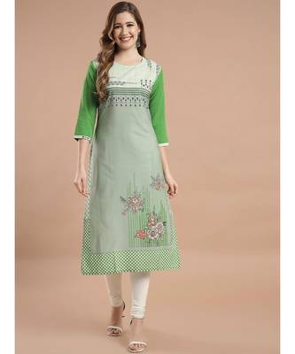 Raghaw Women's Crepe straight digital printed kurta 2