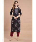 Raghaw Women's Crepe straight digital printed kurta