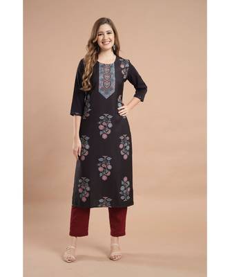 Raghaw Women's Crepe straight digital printed kurta 2