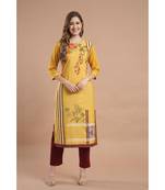 Raghaw Women's Crepe straight digital printed kurta