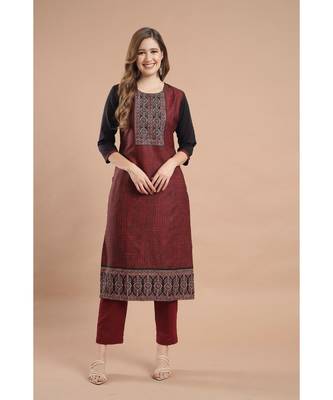 Raghaw Women's Crepe straight digital printed kurta 1