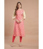 Raghaw Women's Crepe straight digital printed kurta