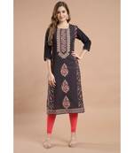 Raghaw Women's Crepe straight digital printed kurta