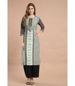 Raghaw Women's Crepe straight digital printed kurta