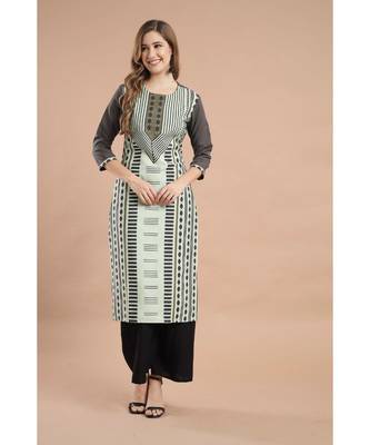 Raghaw Women's Crepe straight digital printed kurta 2