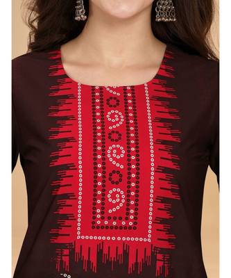 Raghaw Women's Crepe straight digital printed kurta 5