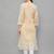 Ethnava Women's Chikankari Hand Embroidered Voile Cotton Frontslit Kurta With Slip