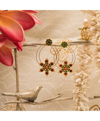 gold plated Nila Earrings 1