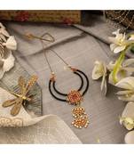 gold plated Chand Black Necklaces