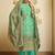 Green digital print jacquard salwar