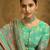 Green digital print jacquard salwar