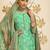 Green digital print jacquard salwar